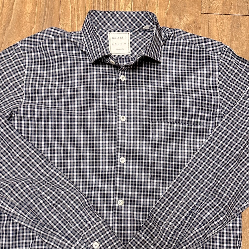 **Billy Reid** Standard Cut Button Down Size Small - image 5